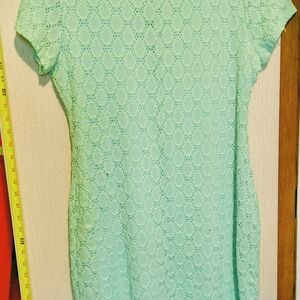 Isaac Mizrahi Mint Green Lace Dress